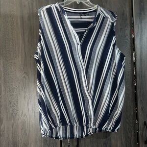 Blue and White Shirt size 3XL